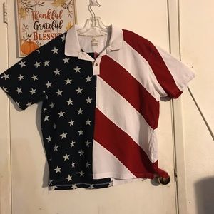 American Flag Bass Pro Shops Polo